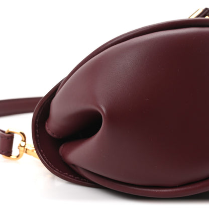 Versace Vitello Virtus Small Shoulder Bag Burgundy 8 of 9