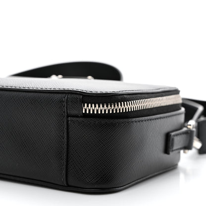 Prada Saffiano Travel Small Brique Top Handle Crossbody Bag Black 12 of 12