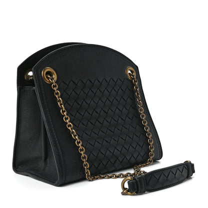Bottega Veneta Nappa Intrecciato Chain Crossbody Black 3 of 12