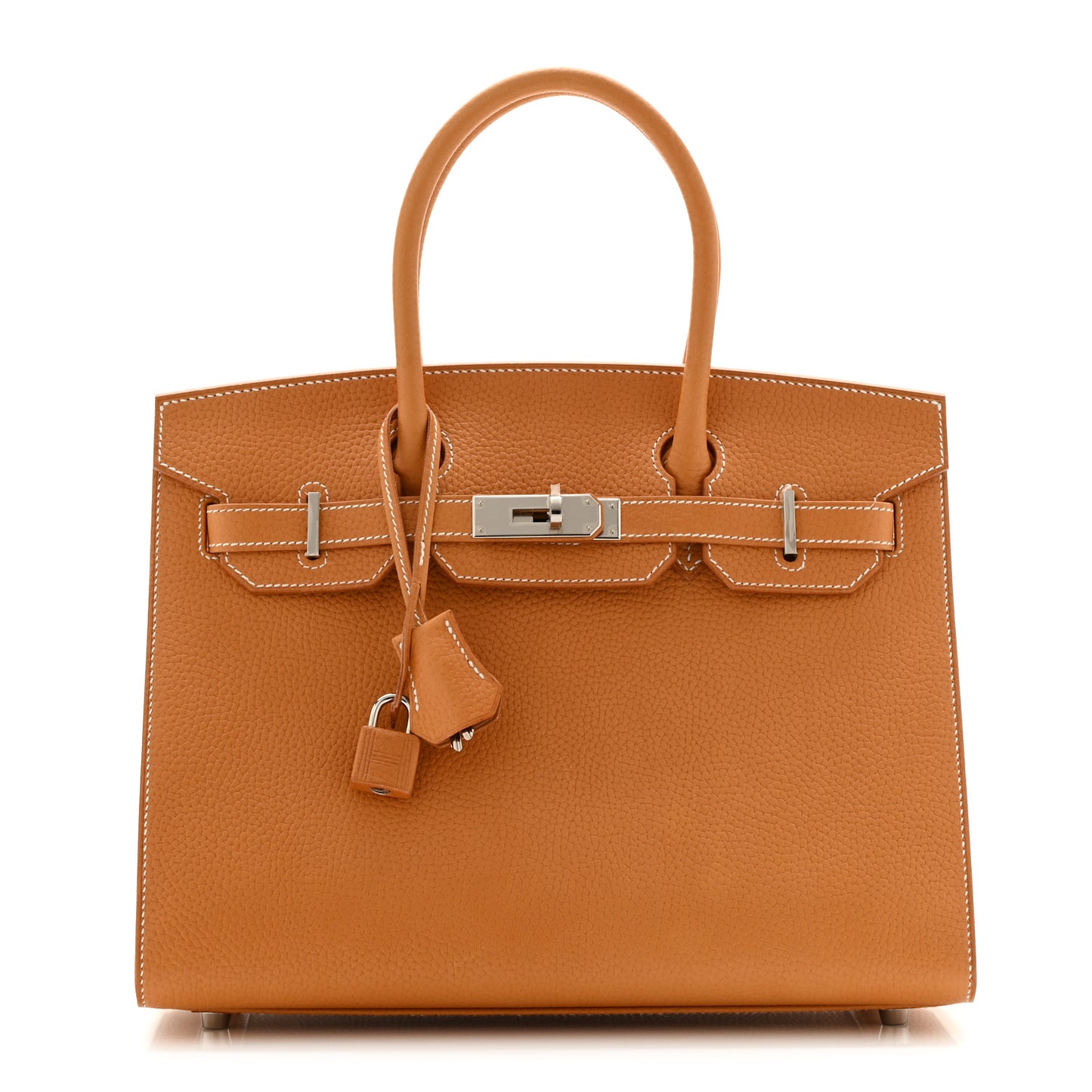 Vache Naturelle Grainee Birkin Sellier 30 Natural Sable