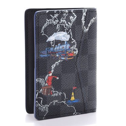 Louis Vuitton Damier Graphite World Map Pocket Organizer NM 3 of 9