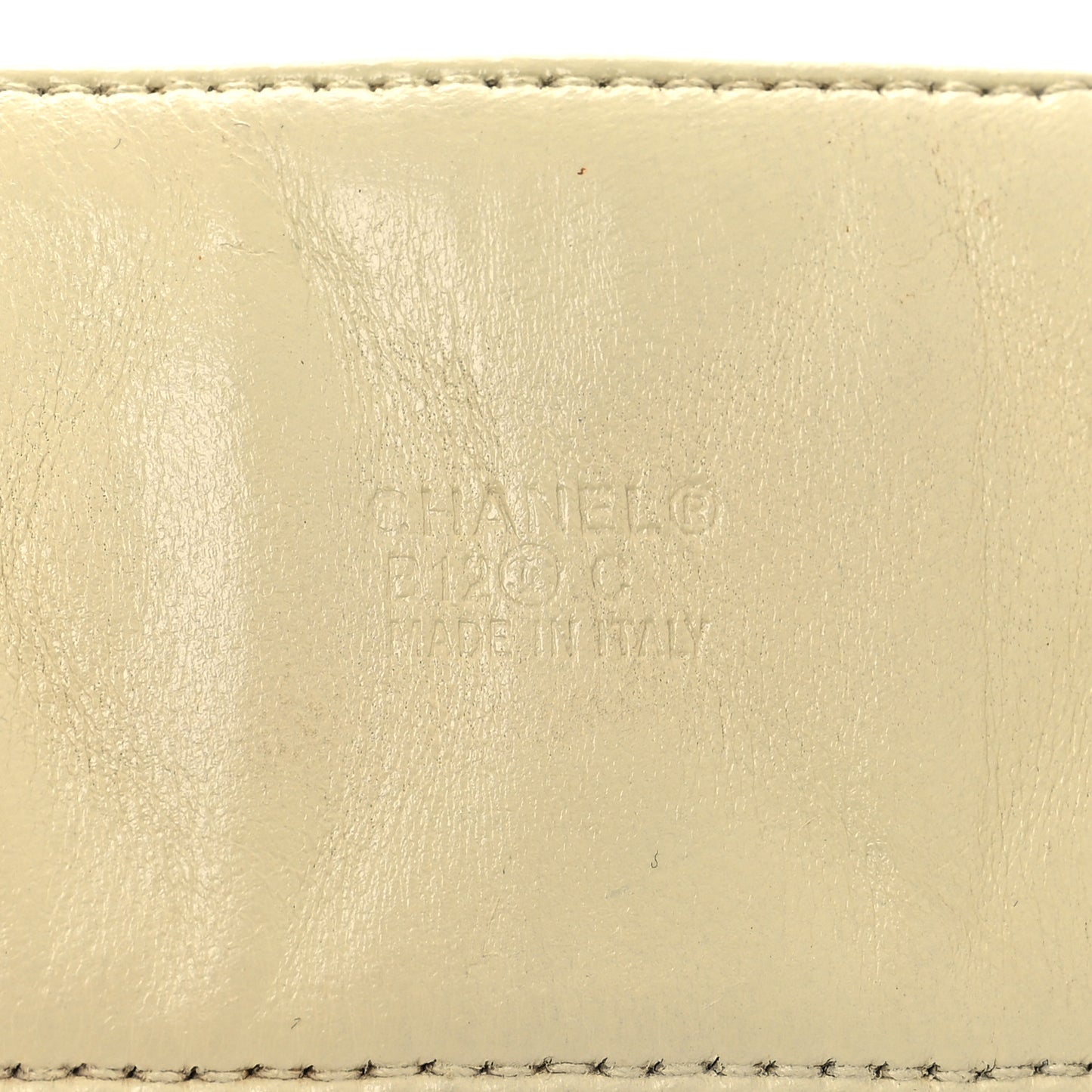 Lambskin Quilted CC Turnlock Cuff Bracelet White