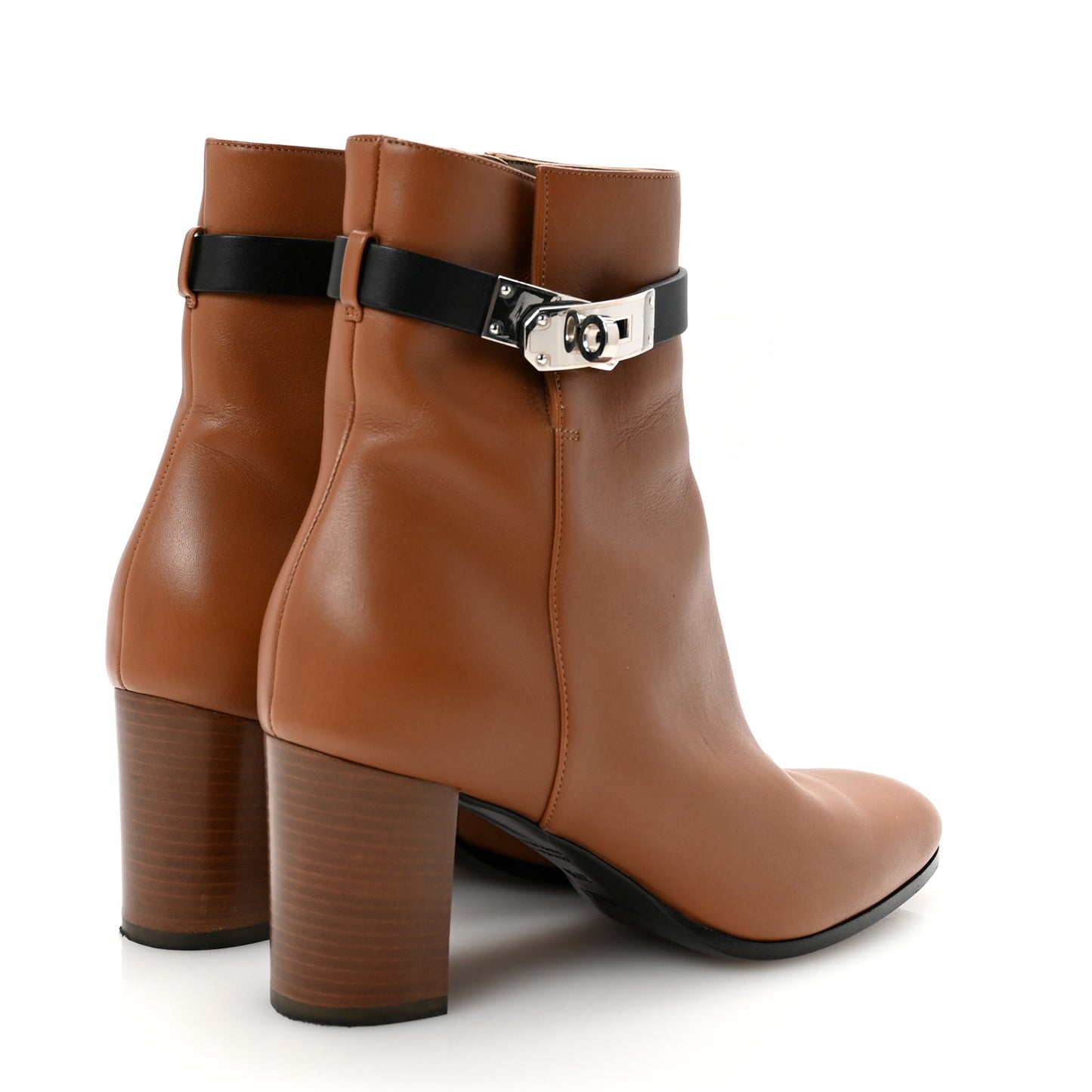 Calfskin Saint Germain Ankle Boots 37.5 Naturel