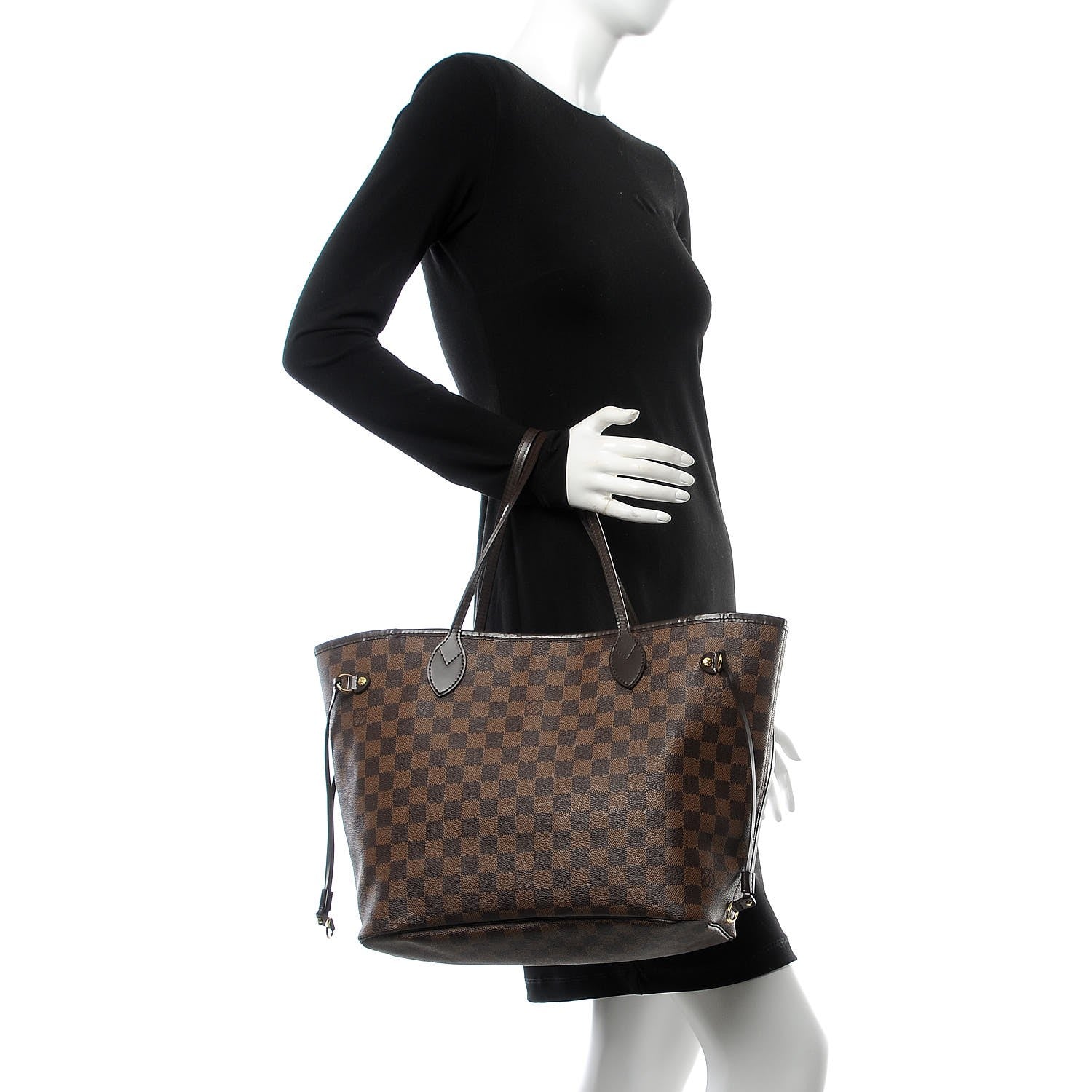 Louis Vuitton Damier Ebene Neverfull MM 2 of 12