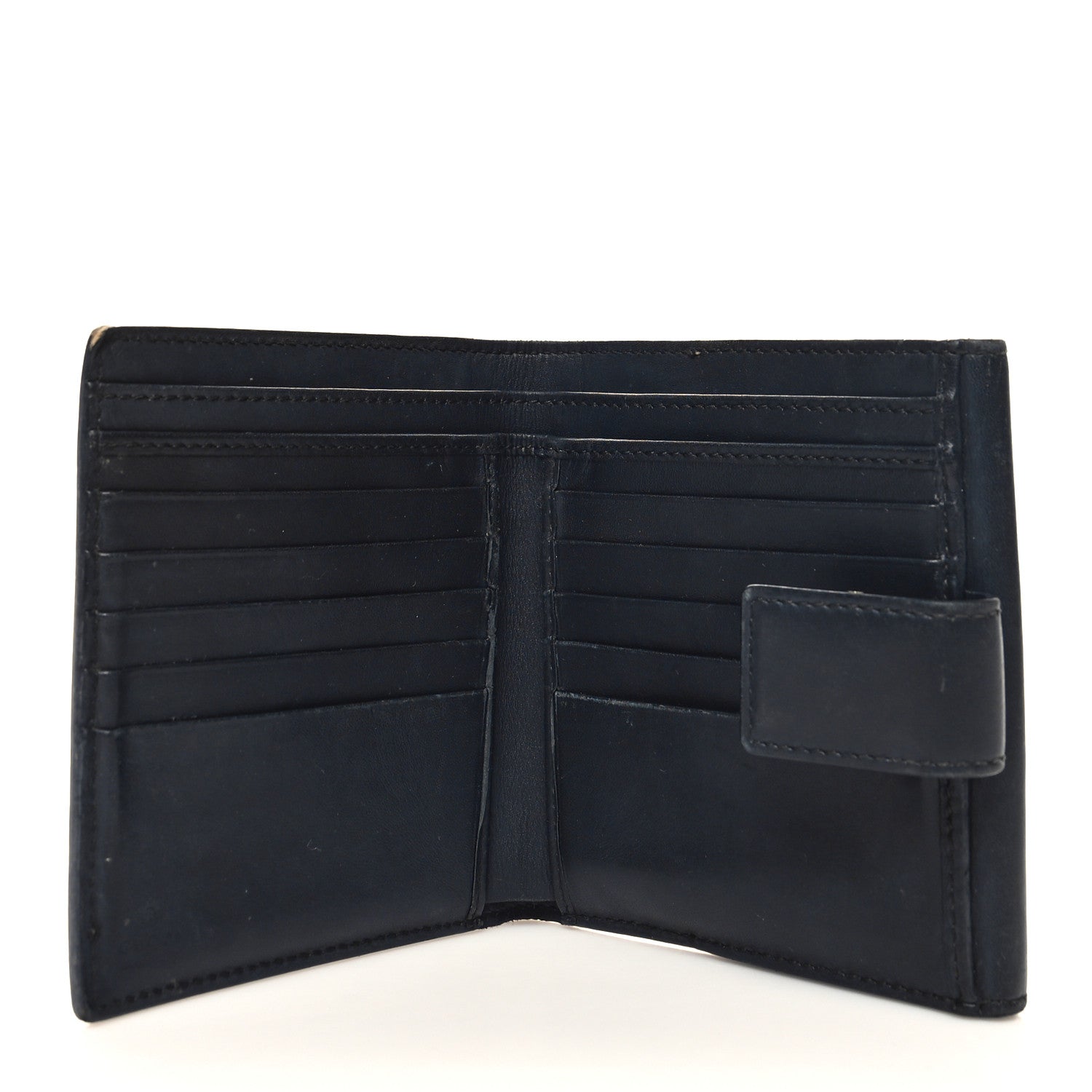 Gucci GG Supreme Monogram French Flap Wallet Black 5 of 11