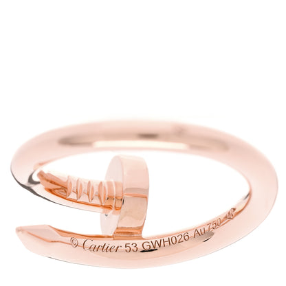 Cartier 18K Pink Gold Juste Un Clou Ring 53 6.25 4 of 5