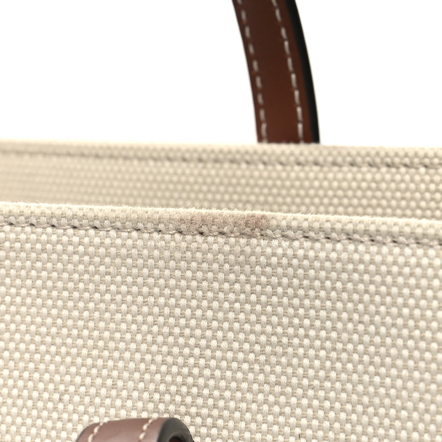 Burberry Canvas Smooth Calfskin Medium Two Tone Freya Tote Brown 14 of 15