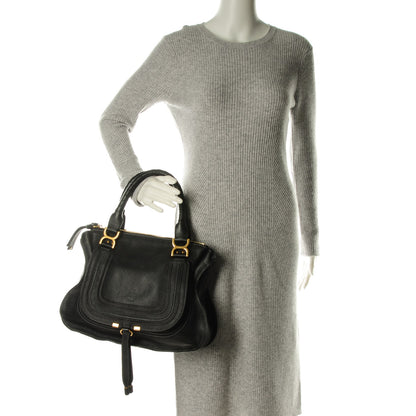Chloe Calfskin Medium Marcie Satchel Black 2 of 8