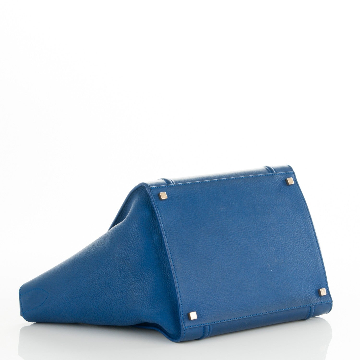 Celine Supple Calfskin Medium Phantom Luggage Royal Blue 4 of 7