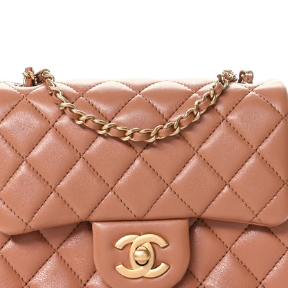 Chanel Lambskin Quilted Mini Pearl Crush Flap Brown Brown 8 of 11