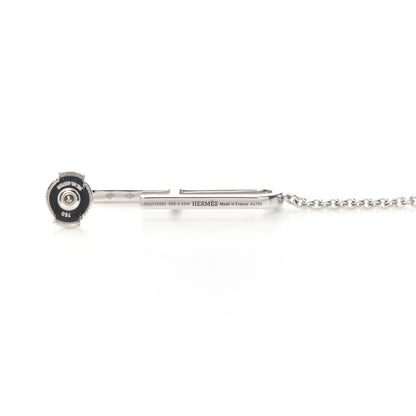 Hermes 18K White Gold Diamond Ever Chaine D'Ancre Enchainee Earrings 3 of 4