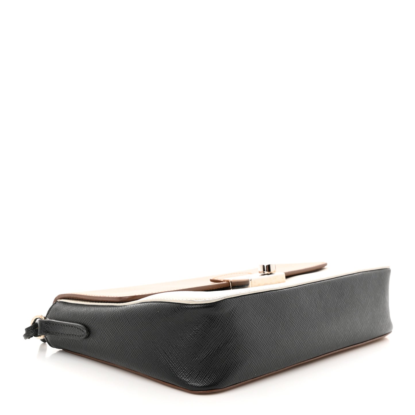 Saffiano Lux Shoulder Bag Caramel Talco