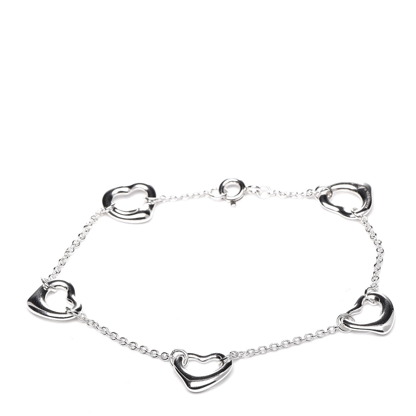 Sterling Silver Elsa Peretti Open Heart Bracelet