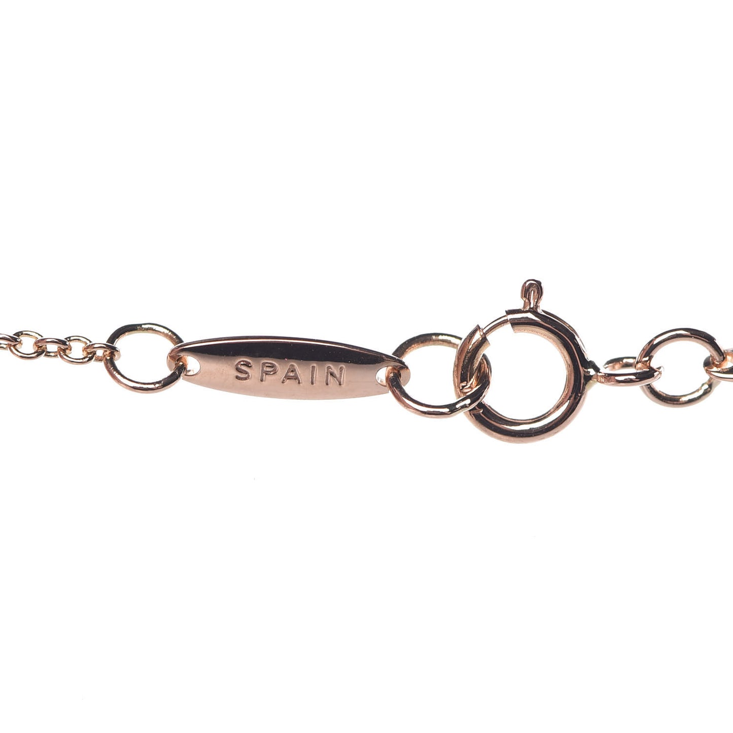 18K Rose Gold Diamond .07ct Elsa Peretti Diamonds by the Yard Pendant Necklace