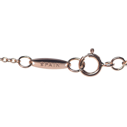 Tiffany 18K Rose Gold Diamond .07ct Elsa Peretti Diamonds by the Yard Pendant Necklace 8 of 9