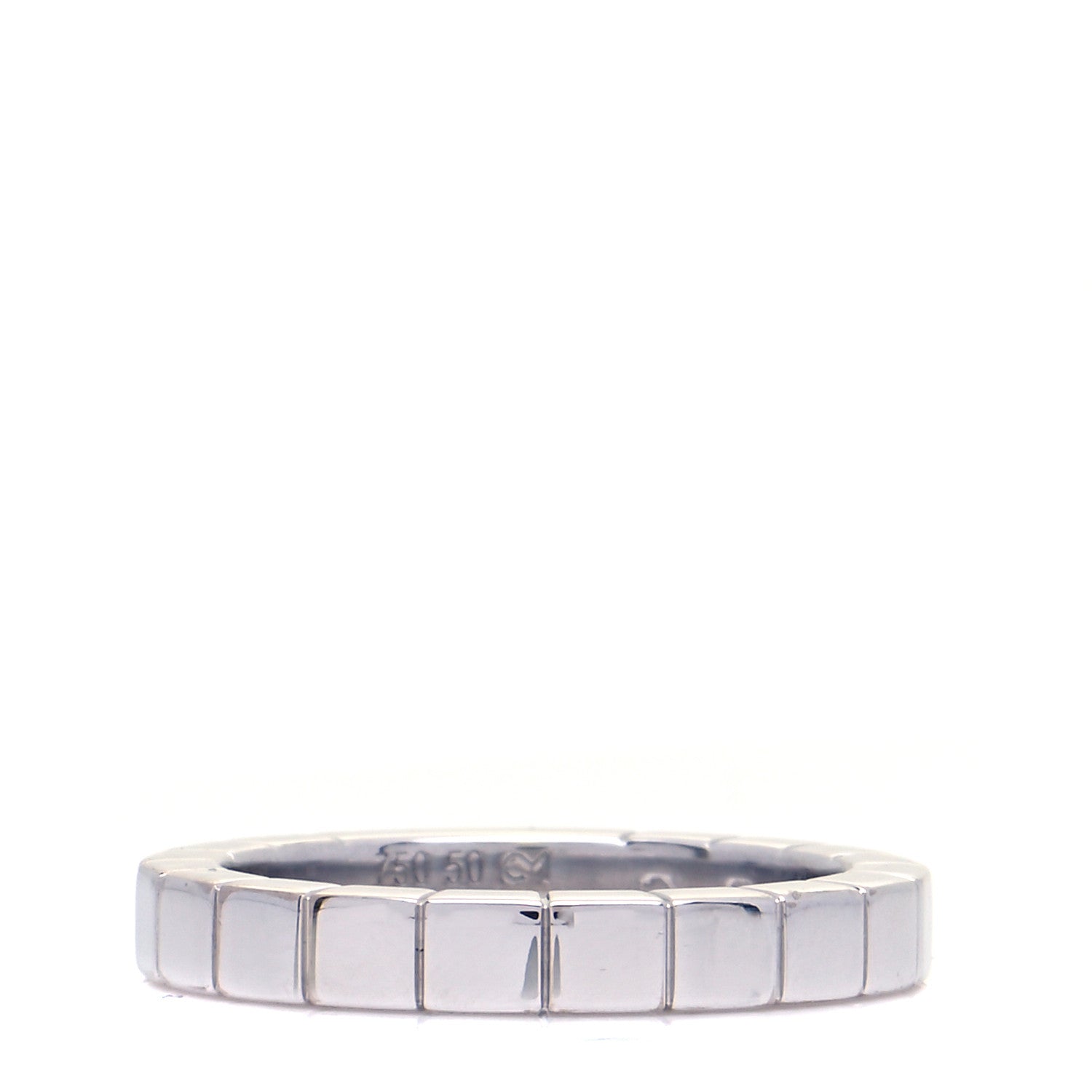 Cartier 18K White Gold Lanieres Ring 50 5.25 3 of 5