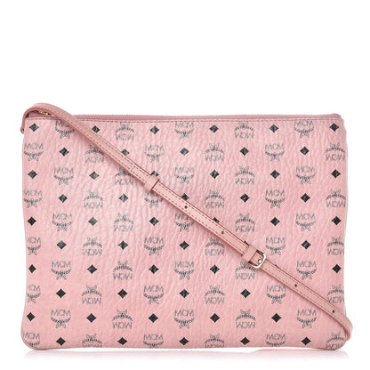 MCM Visetos Medium Crossbody Pouch Soft Pink 1 of 13