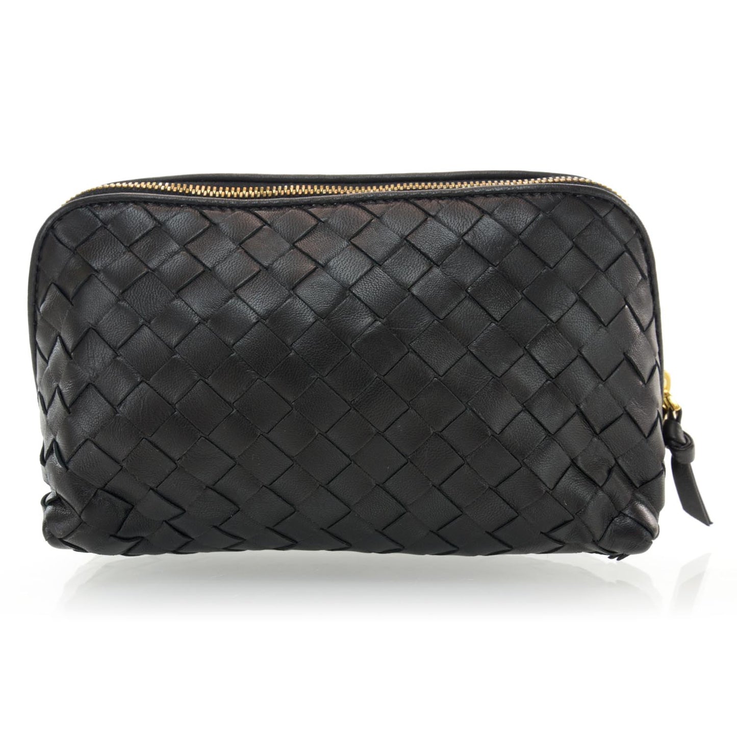 Nappa Intrecciato Cosmetic Case Black
