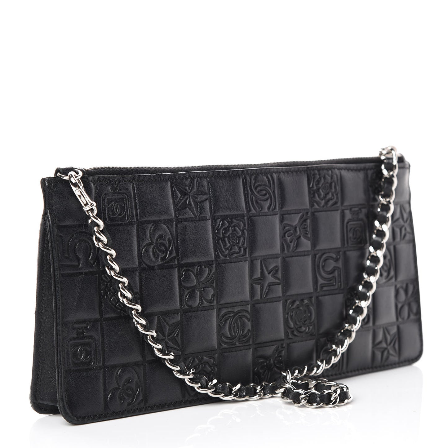 Lambskin Precious Symbols Pochette Black