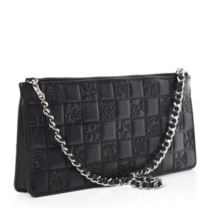 Chanel Lambskin Precious Symbols Pochette Black 3 of 11