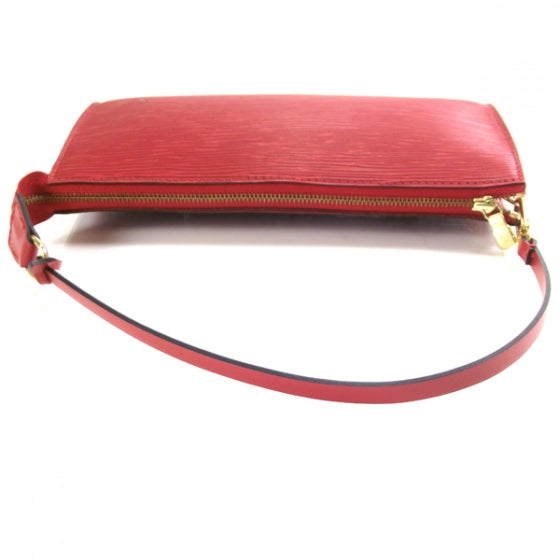 Epi Pochette Accessories Bag Rouge