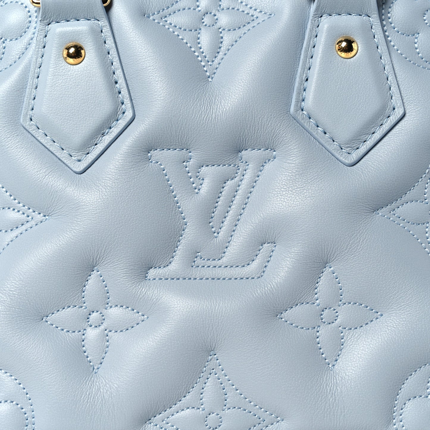 Calfskin Bubblegram Alma BB Ice Blue