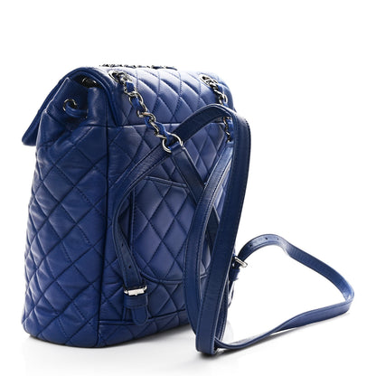 Chanel Lambskin Quilted Small Urban Spirit Backpack Blue 2 of 8