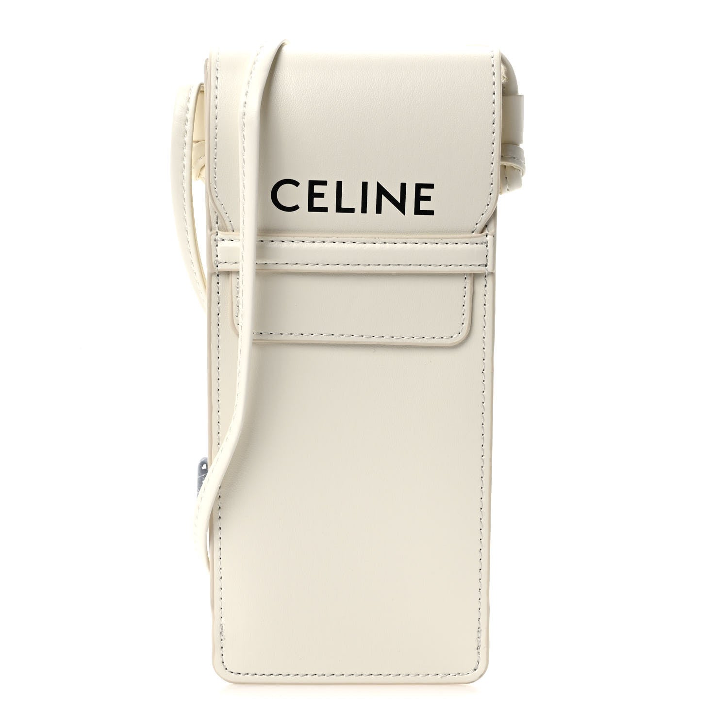 Celine Smooth Calfskin Sunglasses Pouch White 1 of 9