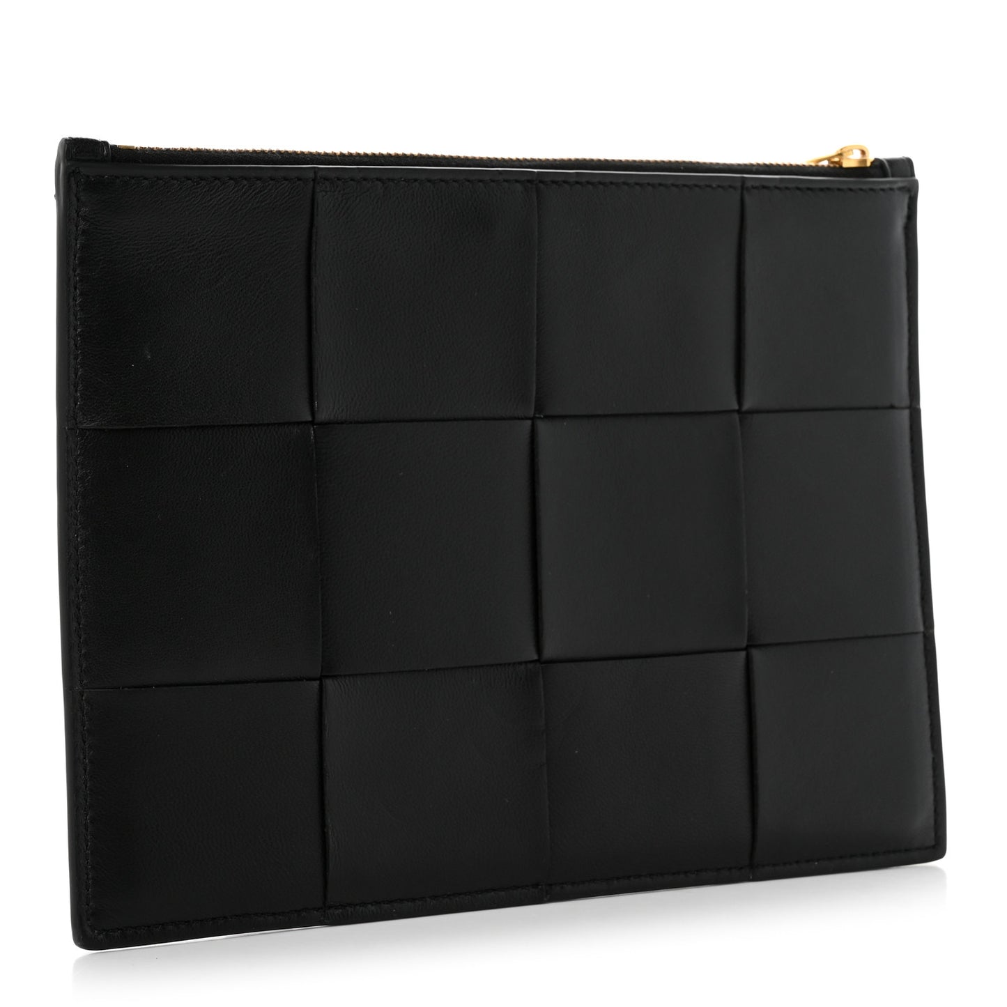 Nappa Maxi Intrecciato Medium Bill Pouch Black