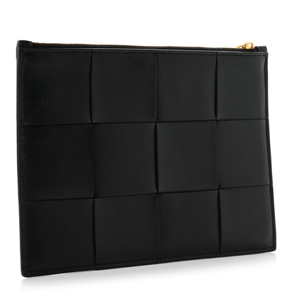Bottega Veneta Nappa Maxi Intrecciato Medium Bill Pouch Black 3 of 11