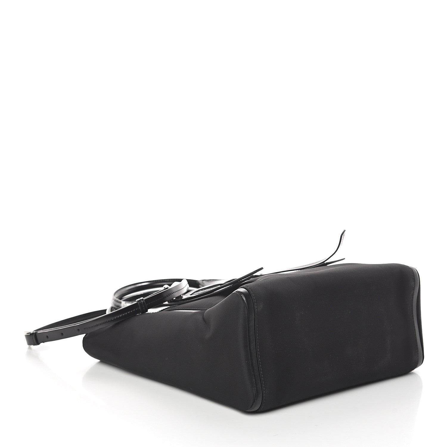 Prada Tessuto Nylon Spazzolato Small Ouverture Top Handle Bag Black 3 of 8