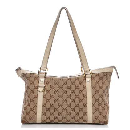 Gucci Monogram Medium Abbey Tote Off White 1 of 8