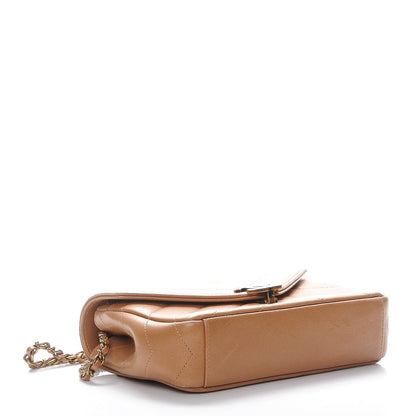 Chanel Lambskin Chevron Mini Coco Envelope Flap Beige 4 of 10