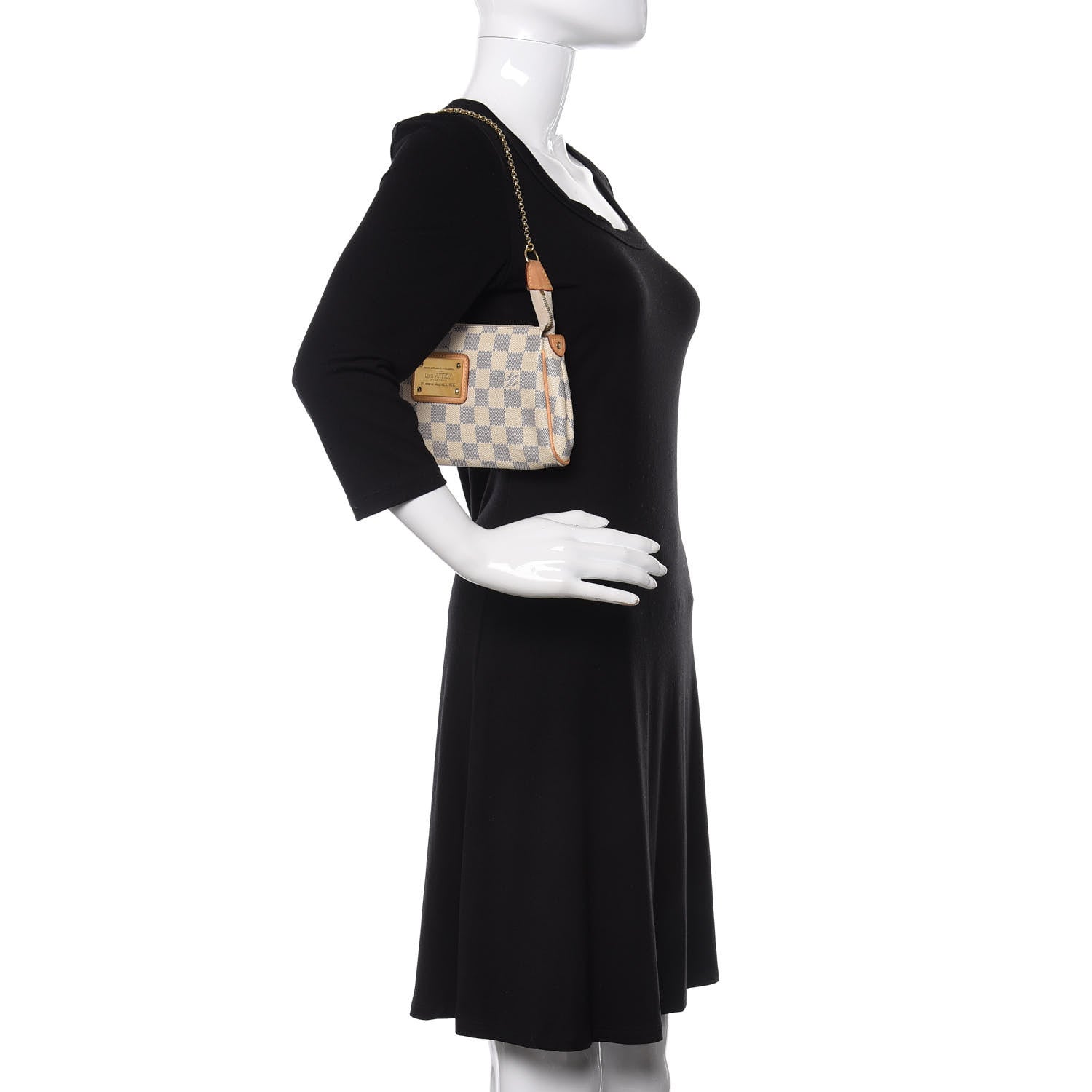 Louis Vuitton Damier Azur Eva Clutch 2 of 10