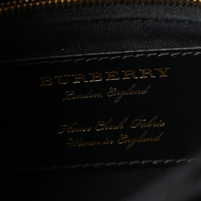 Burberry Derby Calfskin House Check Small Camberley Black 6 of 10