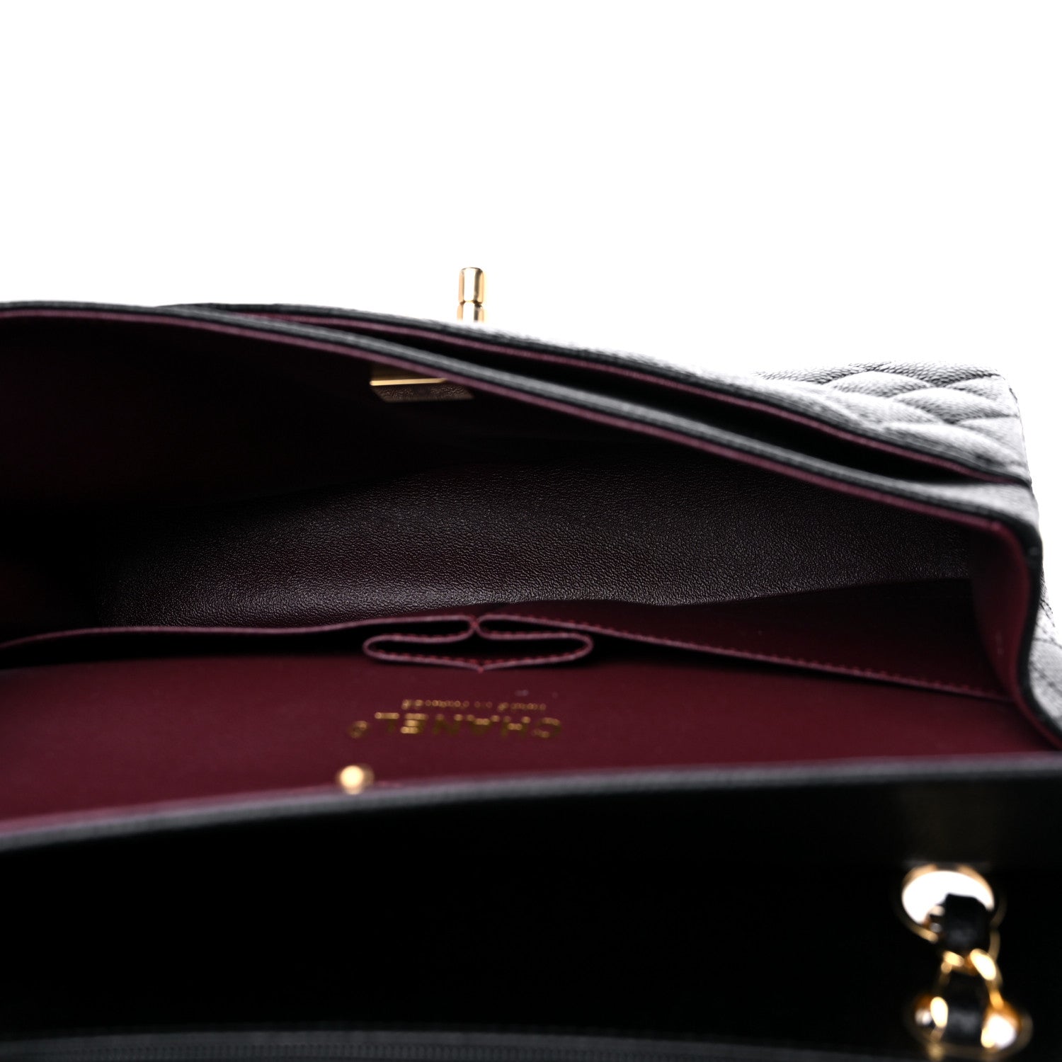 Chanel Caviar Quilted Medium Double Flap Black 5 of 10