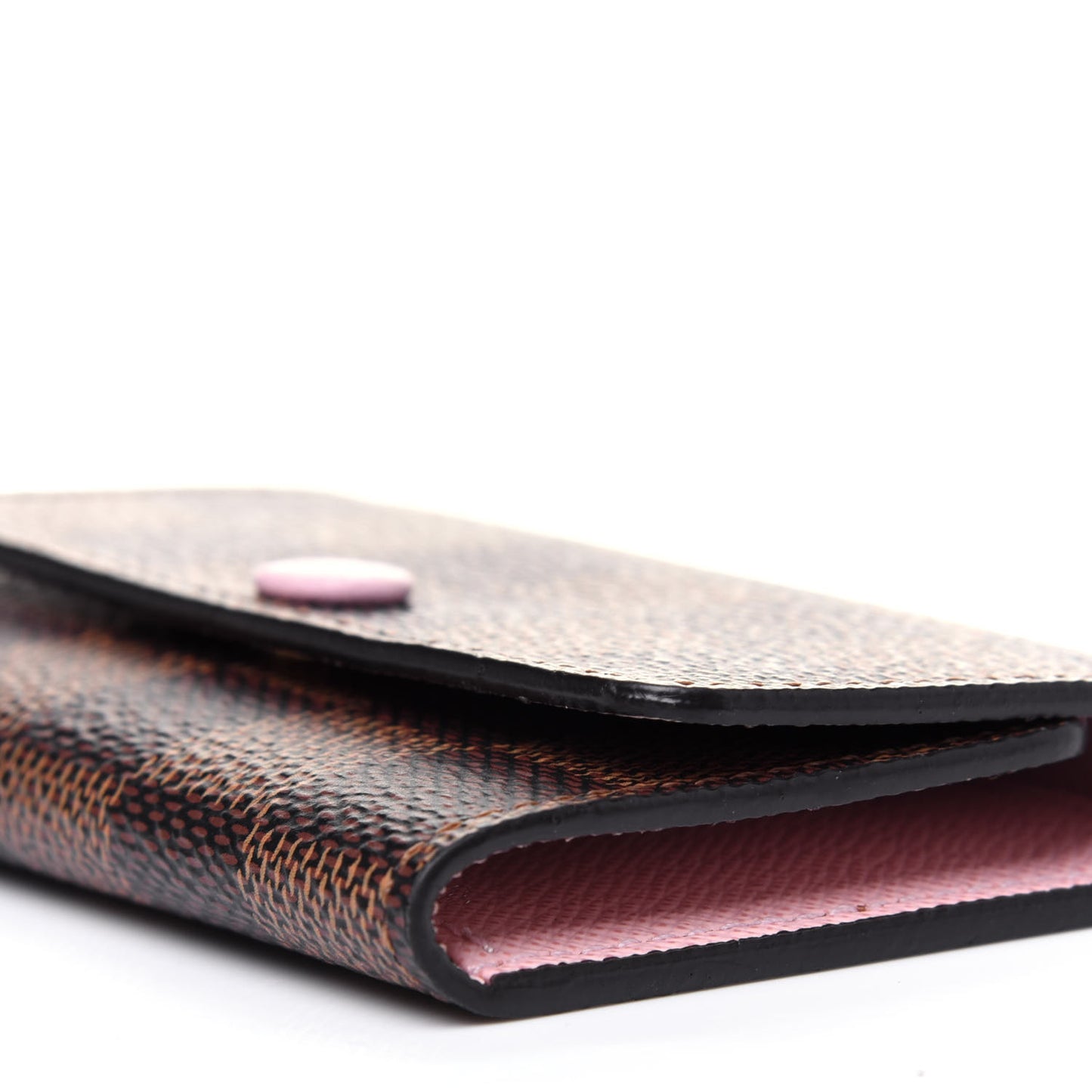 Damier Ebene Multicles 6 Key Holder Rose Ballerine