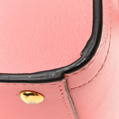 Gucci Wonka Grain Calfskin Mini Diana Tote Bag Wild Rose Fuxia Fluo 12 of 14