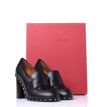 Valentino Garavani Nappa Soul Rockstud Loafer 100mm Pumps 35.5 Black 11 of 11