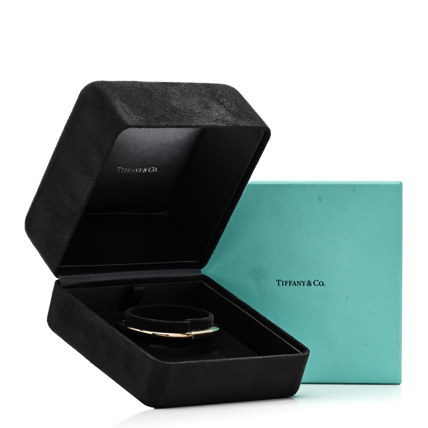 Tiffany 18K Yellow Gold Tiffany Lock Bangle Bracelet 4 of 4