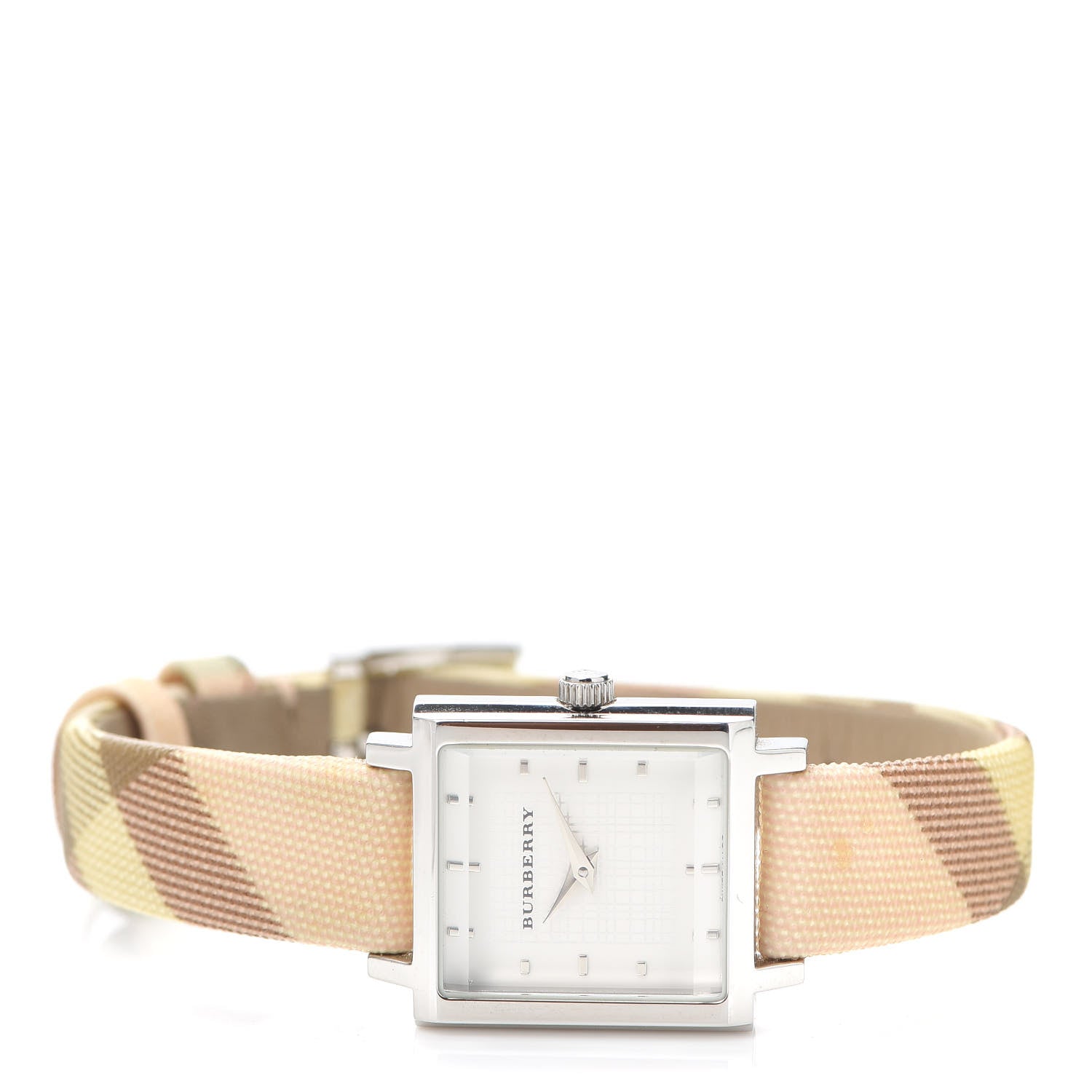 Burberry Stainless Steel Calfskin 28mm Nova Check Quartz Watch BU2004 2 of 6