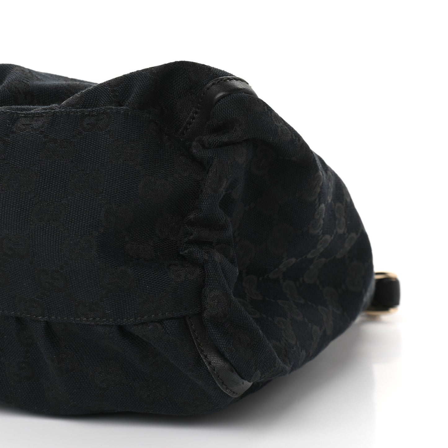 Monogram Large D Ring Hobo Black