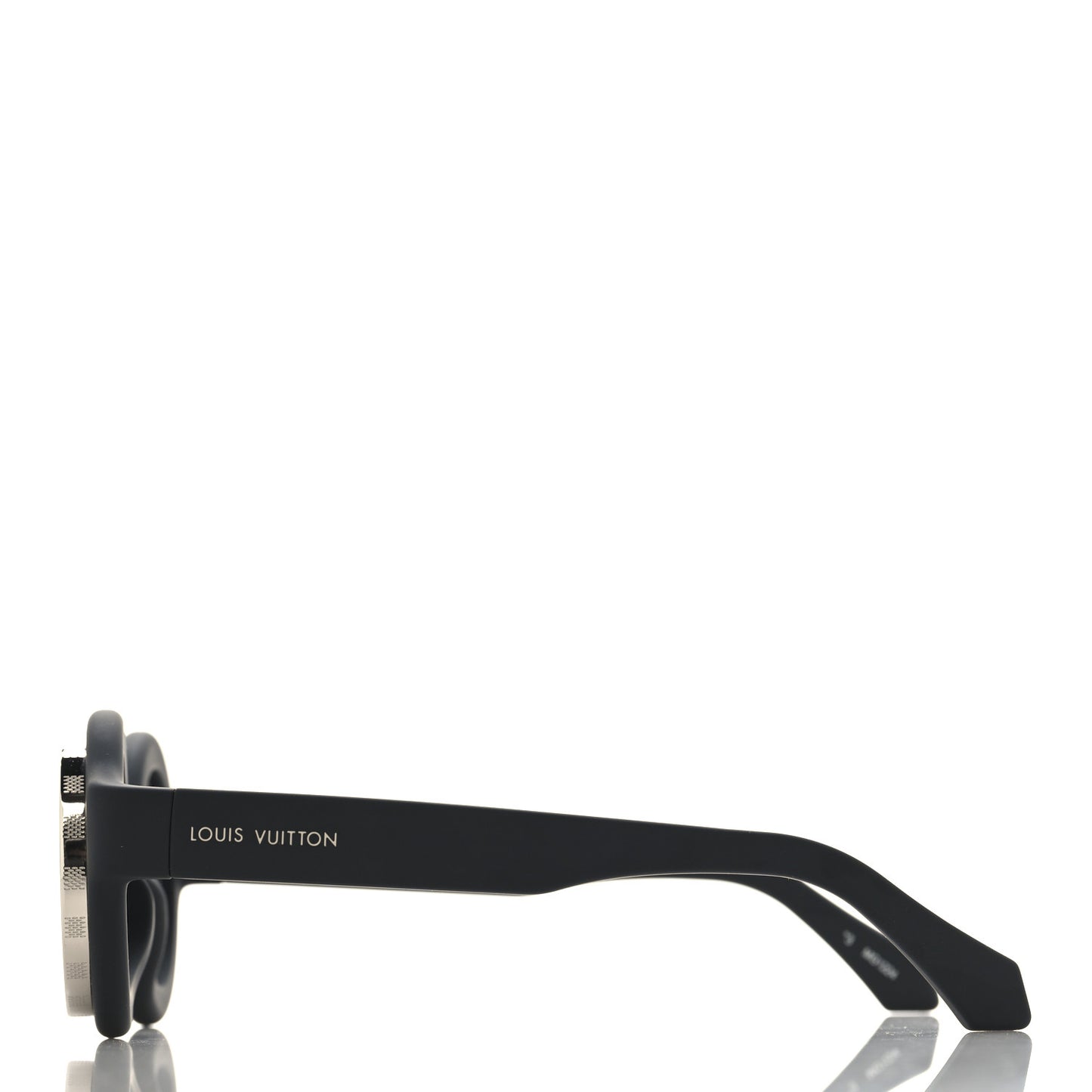 Rubber Super Vision Round Sunglasses Z2386U Black
