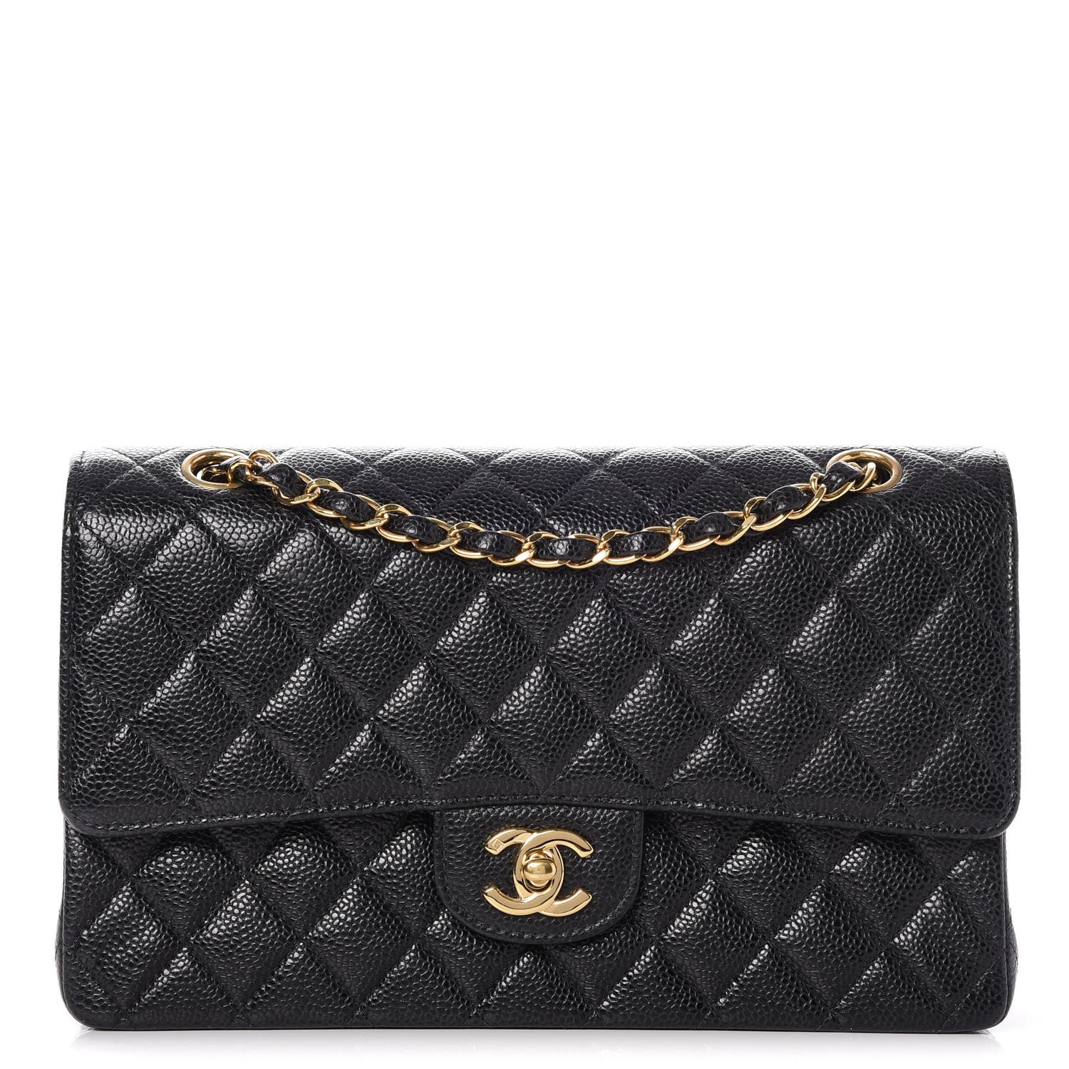 Chanel Caviar Quilted Medium Double Flap Black 1 of 10