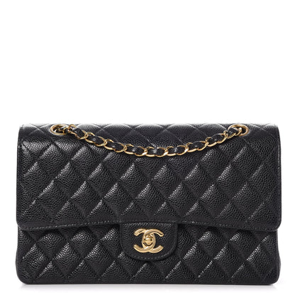Chanel Caviar Quilted Medium Double Flap Black 1 of 10
