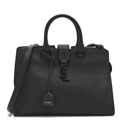 Saint Laurent Calfskin Small Monogram Cabas Grey 1 of 11