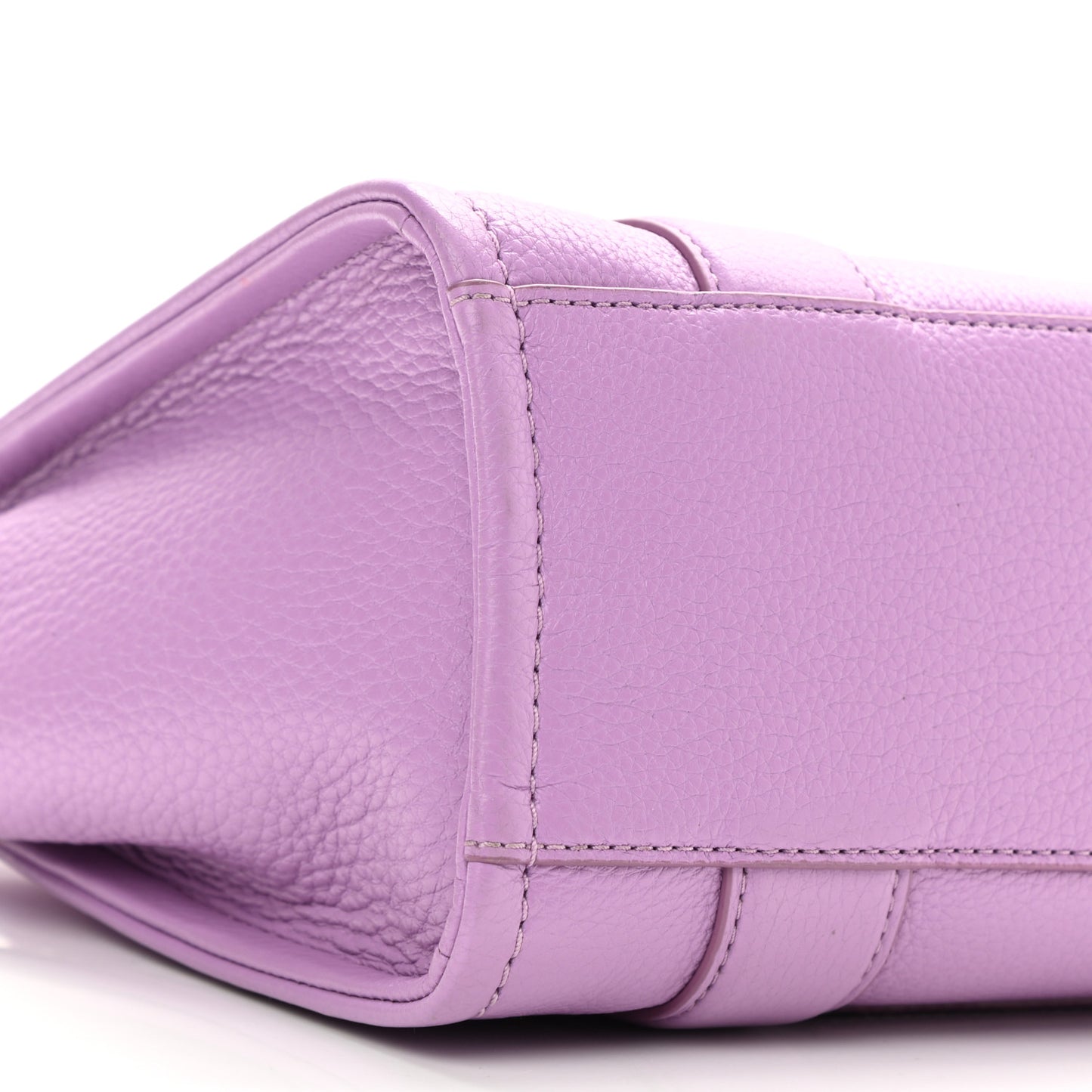 Grained Calfskin Small The Tote Bag Regal Orchid