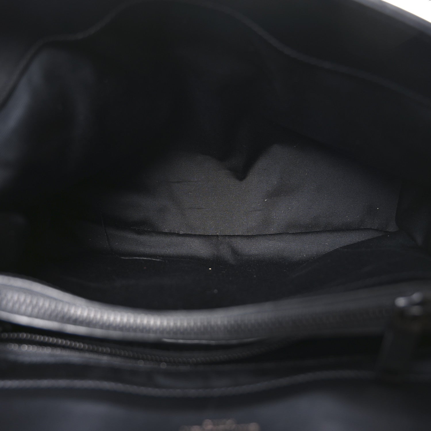 Saint Laurent Calfskin Y Quilted Monogram Monochrome Medium Loulou Chain Satchel Black 5 of 10