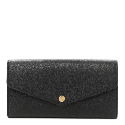 Louis Vuitton Empreinte Sarah Wallet NM Black 1 of 7