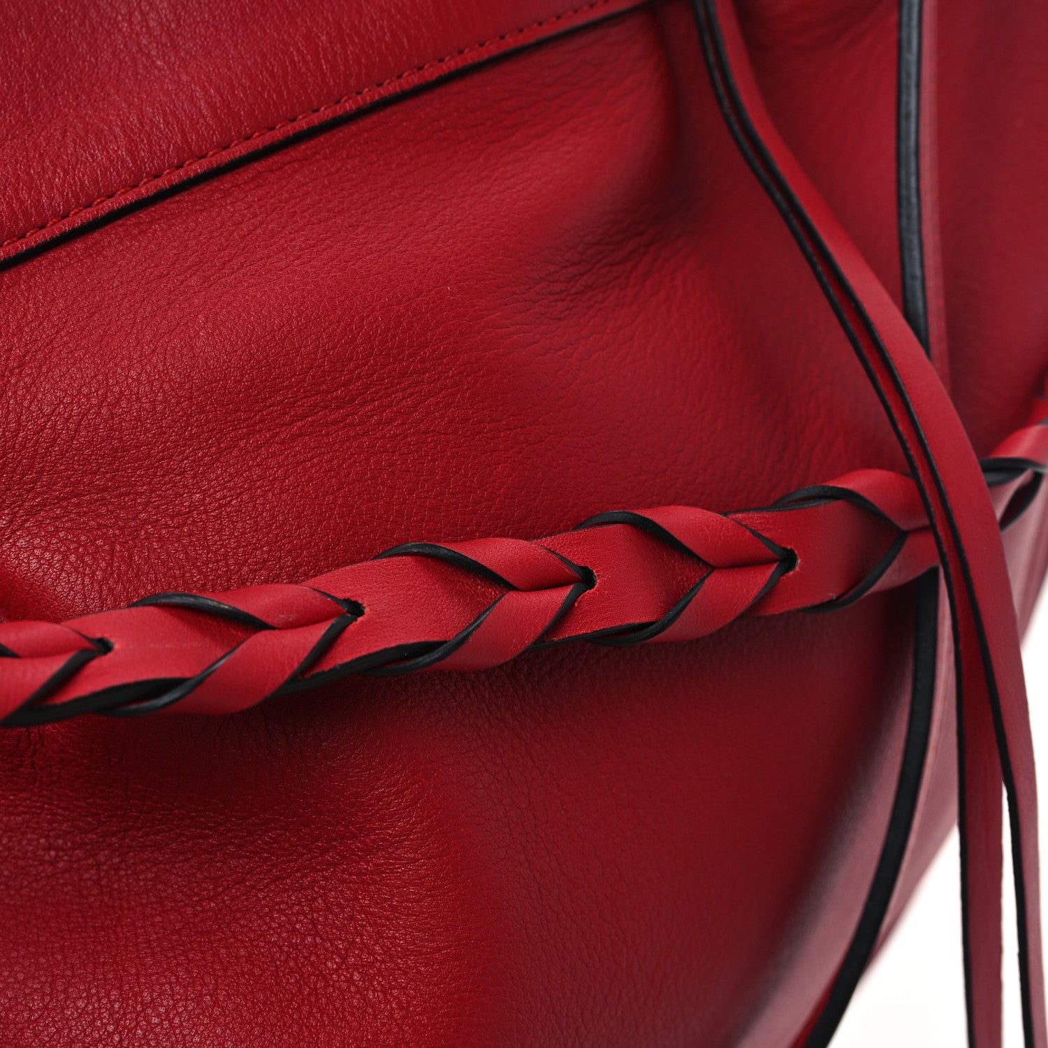 Loewe Calfskin Fortune Hobo Red 11 of 12